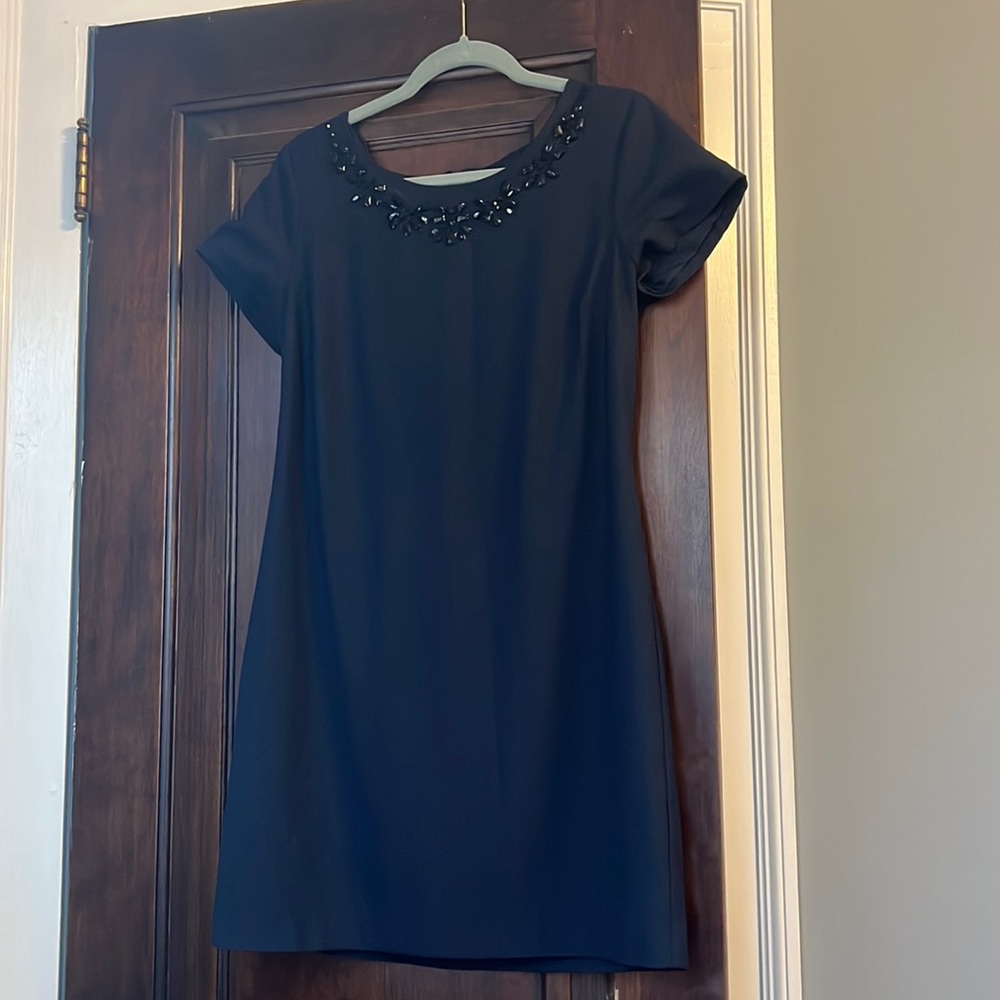 Banana republic size 10 navy blue embellished dress